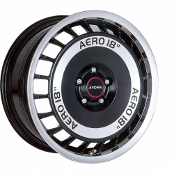 R50 AERO BLACK-FRONT CUT 8.0x18